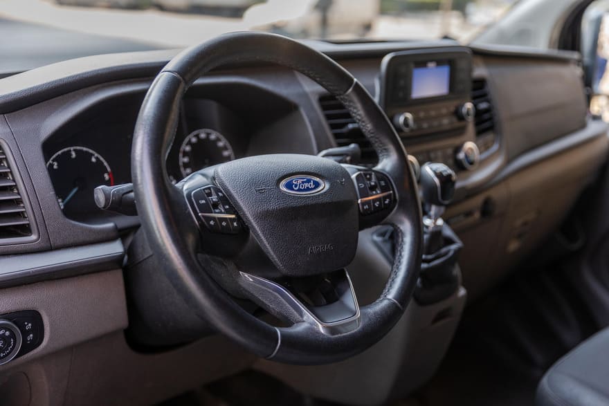 Ford Transit with professional chauffeur